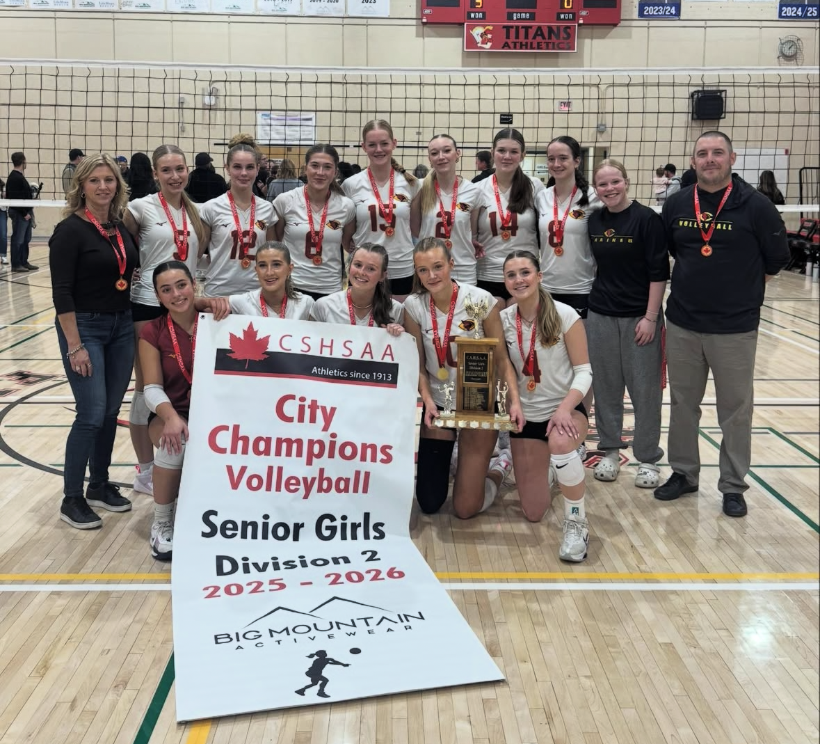 Bishop Carroll Team History: Won the Division 2 Senior Girls Volleyball City Championship in Calgary.