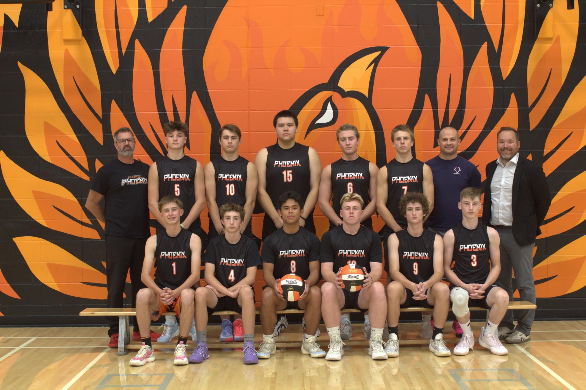 Grande Prairie Composite Team History: The Grande Prairie Composite Phoenix is excited to be attending the 2025 4A provincials. This is the first provincial competition the Sr. Boys volleyball has had since the school’s opening in 2023. Despite the disruption to the season the Sr. Boy’s team finished with a record of 19-6. The team is excited to bring their energy and positive game play to Fort McMurray to compete amongst the best 4A teams in the province.
