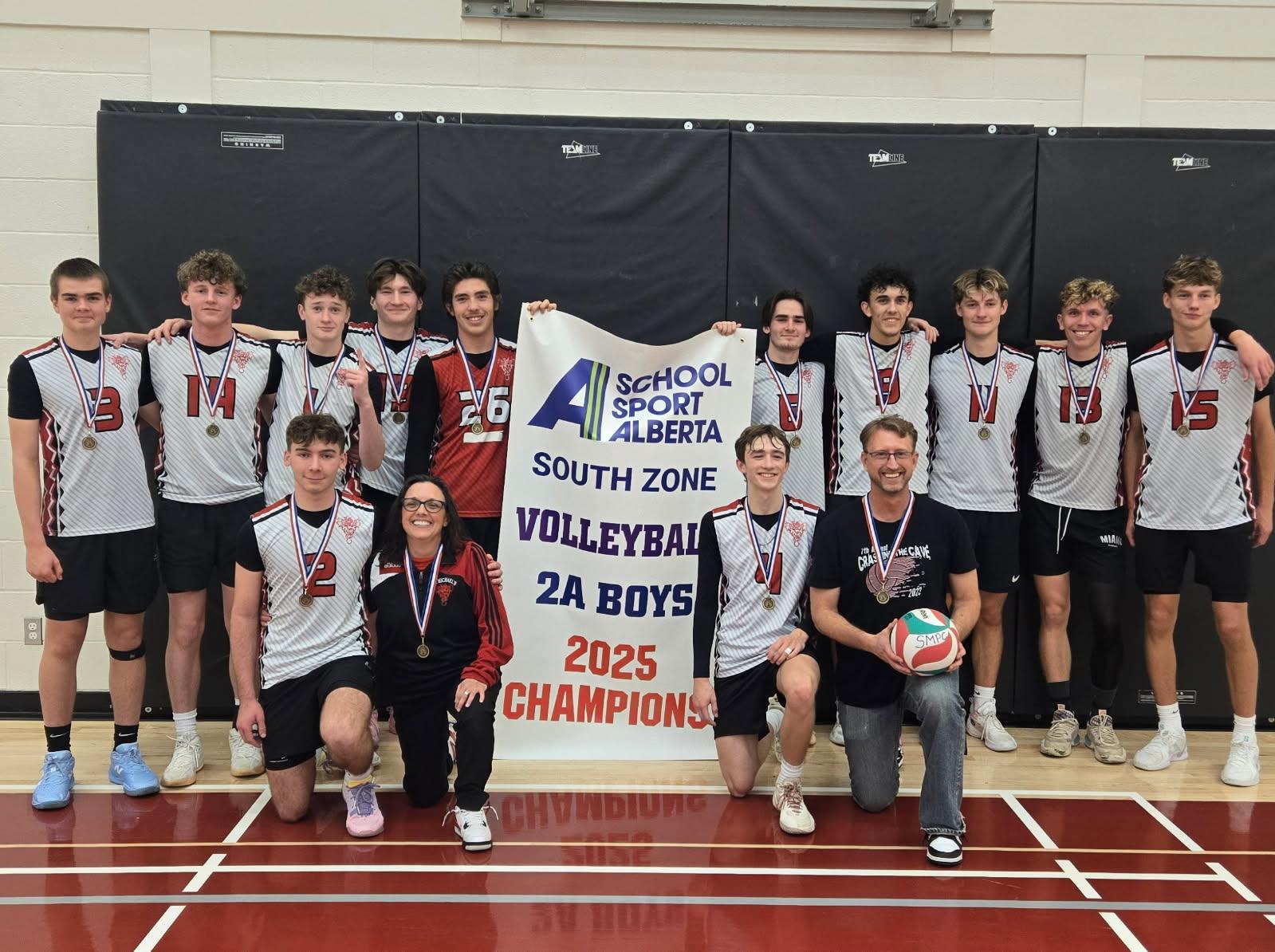 St. Michael (Pincher Creek) Team History: The St. Michael's Dragons have started to peak at the right time. They have battled in some tough tournaments this shortened season and have continued to get better as the season progresses. We look forward to an exciting and fun tournament in Three Hills topped with some solid volleyball competition! Best of luck to all of the players and coaches that have made it this far into the 2025 season!