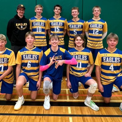 Immanuel Christian Secondary School Team History: The Eagles enjoyed a successful season and are excited to be back competing at 2A Boys Provincials. The team racked up 3rd Place finishes at the Lethbridge Polytechnic Tournament, Coaldale Prairie Winds (3A) and Central Alberta Christian (3A). A third place finish in the Deep South Volleyball League and second place showing at the South Zone tournament leads the team into this weekend.