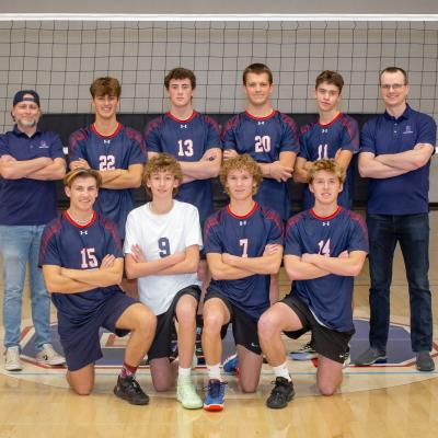Stirling High Team History: This year is the third year that the Stirling Lakers have had a boys' High School volleyball team. Early in the season, one of their starters broke a finger during a game, so they played 3 weeks without him. Their record during tournaments were 13 wins, 6 losses. They finished in 5th place in the highly competitive Deep South League with 3 wins, 4 losses. In the South Zone playoffs, they finished 3rd.